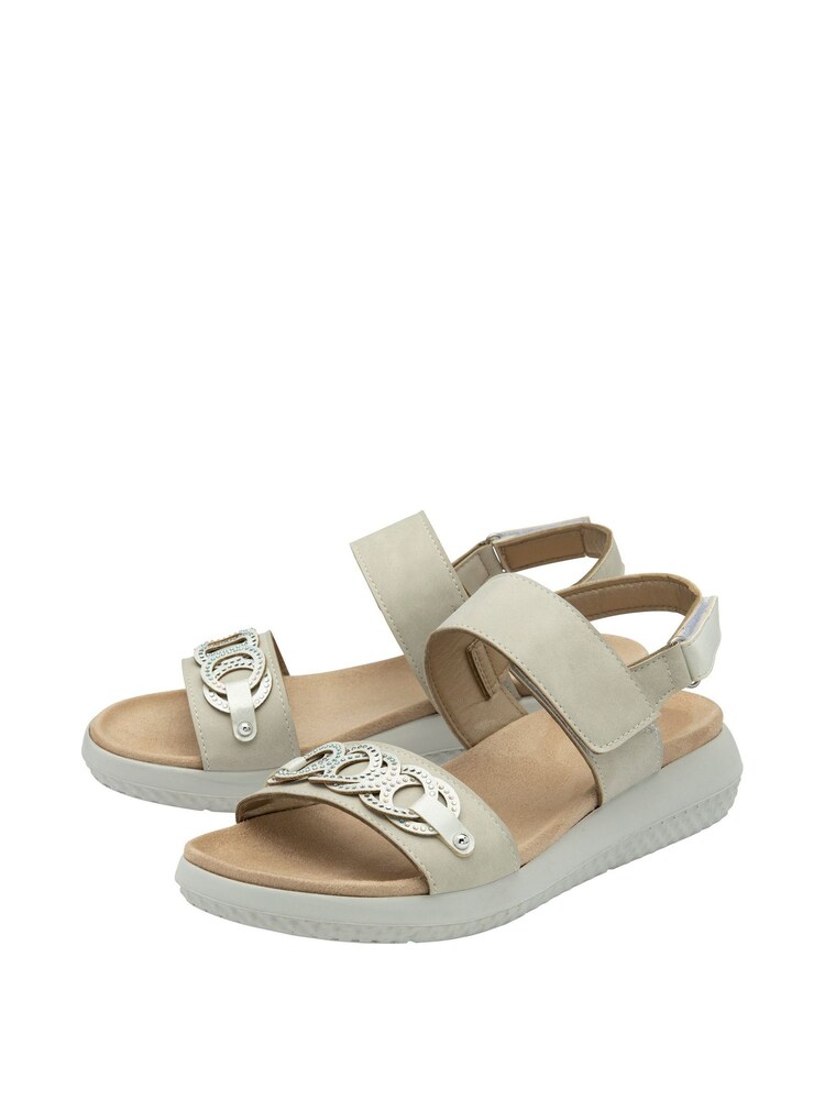 Lotus Grey Slingback Sandals - Image 2 of 4 Lotus Grey Slingback Sandals - Image 2 of 4