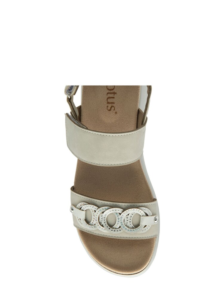 Lotus Grey Slingback Sandals - Image 4 of 4 Lotus Grey Slingback Sandals - Image 4 of 4