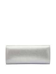 Lotus Silver Clutch Bag with Chain - Image 2 of 4
