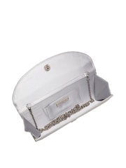 Lotus Silver Clutch Bag with Chain - Image 4 of 4