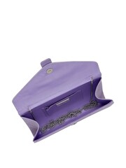 Lotus Purple Clutch Bag With Chain - Image 3 of 4