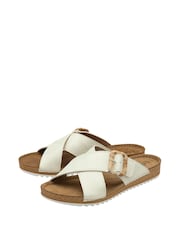 Blanco - Sandalias planas tipo chinelas de Lotus - Imagen 2 de 4