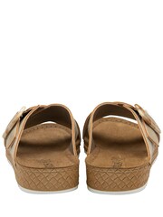 Lotus Gold/Brown Flat Mule Sandals - Image 3 of 4
