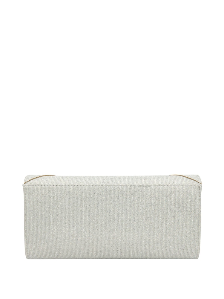 Lotus Cream Clutch Bag with Chain - Image 2 of 4