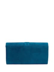 Lotus Blue Clutch Bag With Chain - Image 2 of 4