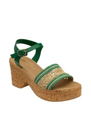 Lotus Green Open-Toe Sandals - Image 1 of 4