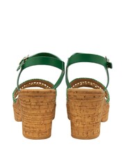 Lotus Green Open-Toe Sandals - Image 3 of 4