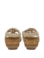 Lotus Gold Open-Toe Flat Sandals - Image 3 of 4