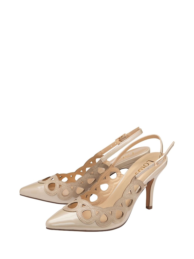 Nude - Lotus Pumps mit Fersenriemen - Bild 2 von 4 Nude - Lotus Pumps mit Fersenriemen - Bild 2 von 4