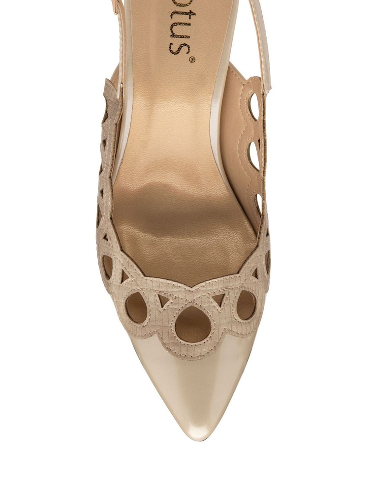 Nude - Lotus Pumps mit Fersenriemen - Bild 4 von 4 Nude - Lotus Pumps mit Fersenriemen - Bild 4 von 4