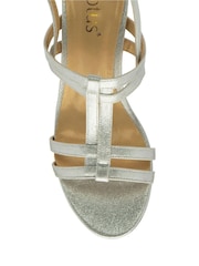 Lotus Silver Slingback Block-Heel Sandals - Image 4 of 4