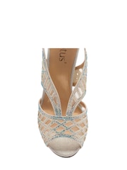 Lotus White Heeled Sandals - Image 4 of 4