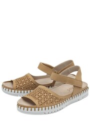 Lotus Natural Peep-Toe Flat Sandals - Image 2 of 4