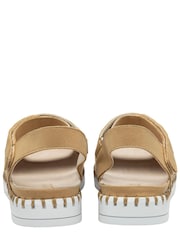 Lotus Natural Peep-Toe Flat Sandals - Image 3 of 4