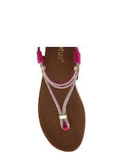 Lotus Pink Flat Toe-Post Sandals - Image 4 of 4