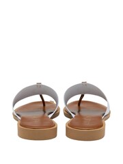 Lotus White Toe-Post Mule Sandals - Image 3 of 4