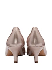 Lotus Pink Kitten-Heel Court Shoes - Image 3 of 4