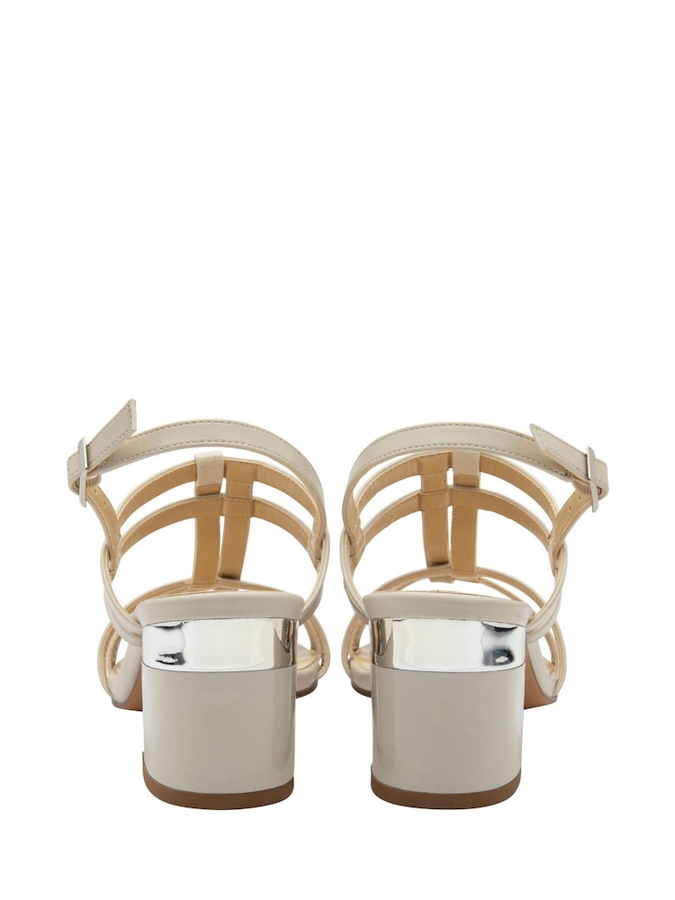 Lotus Nude Slingback Block-Heel Sandals - Image 3 of 3