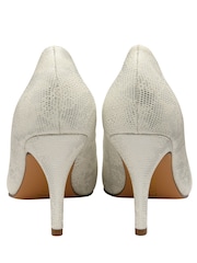 Lotus Silver Snake-Print Court Shoes - Image 3 of 4