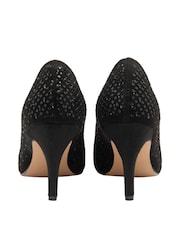 Lotus Black Stiletto-Heel Court Shoes - Image 3 of 4