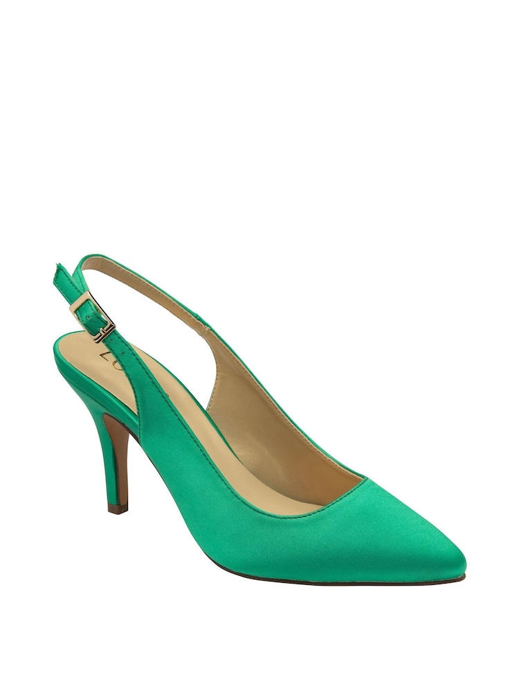 Lotus Green Slingback Court Shoes - Image 1 of 4 Lotus Green Slingback Court Shoes - Image 1 of 4