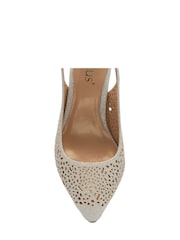 Lotus Silver Slingback Court Shoes - Image 4 of 4