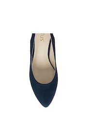 Lotus Blue Microfibre Wedge Espadrilles - Image 4 of 4