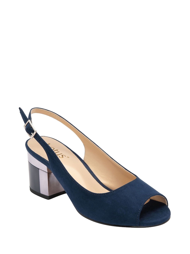 Čevlji z debelo peto Lotus Slingback - Slika 1 iz 4 Čevlji z debelo peto Lotus Slingback - Slika 1 iz 4