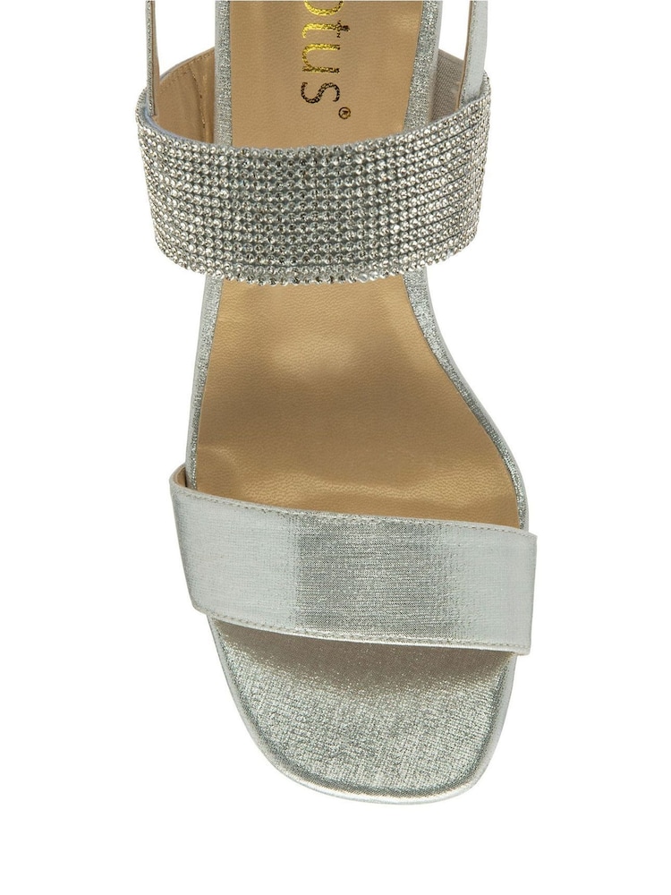 Silber - Lotus Peeptoe-Sandalen mit Blockabsatz - Bild 4 von 4 Silber - Lotus Peeptoe-Sandalen mit Blockabsatz - Bild 4 von 4