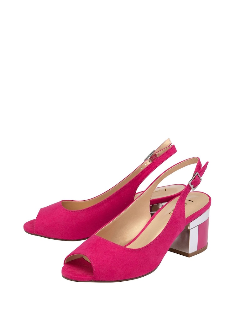 Čevlji z debelo peto Lotus Slingback - Slika 2 iz 4