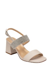 Lotus Nude Open-Toe Block-Heel Sandals - Image 1 of 4