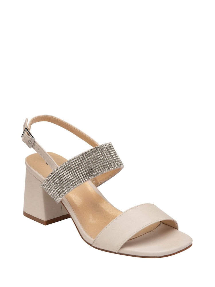 Lotus Nude Open-Toe Block-Heel Sandals - Image 1 of 4