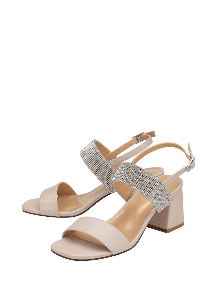 Lotus Nude Open-Toe Block-Heel Sandals - Image 2 of 4