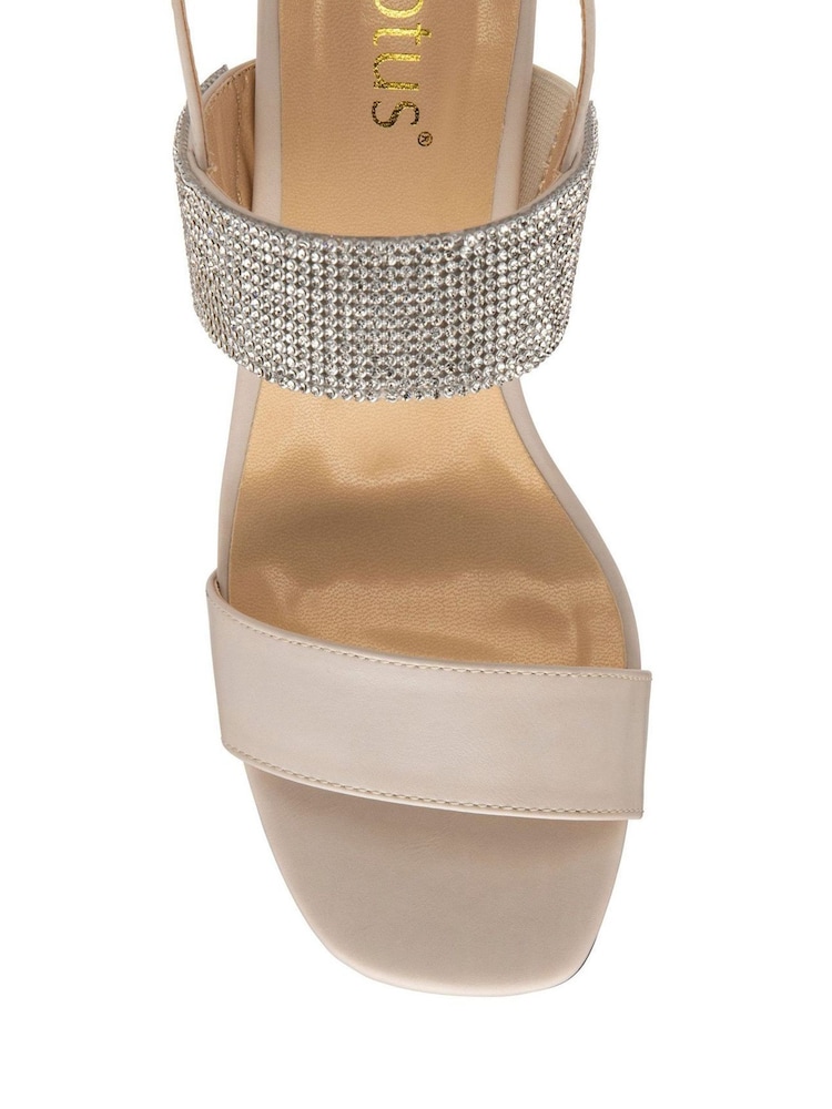 Lotus Nude Open-Toe Block-Heel Sandals - Image 4 of 4