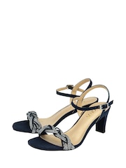 Lotus Blue Open-Toe Heeled Sandals - Image 2 of 4