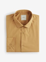 Yellow Gold Slim Fit Easy Care Single Cuff Shirt - Image 6 of 8