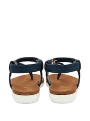 Lotus Blue Flat Toe-Post Sandals - Image 3 of 4