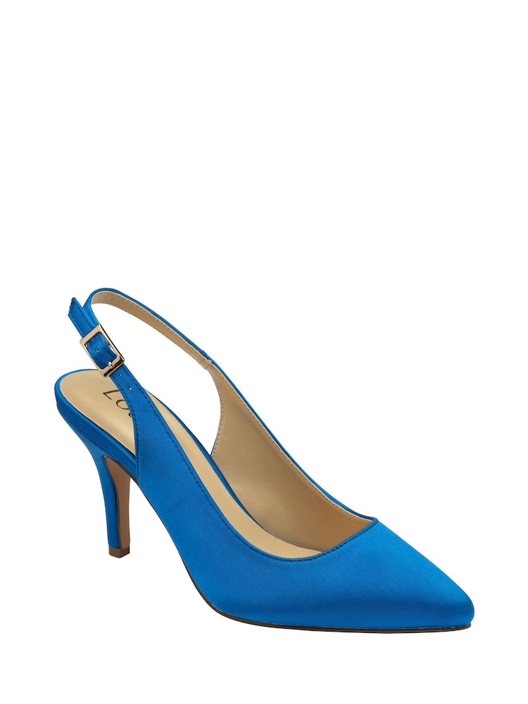 Blau - Lotus Pumps mit Fersenriemen - Bild 1 von 4 Blau - Lotus Pumps mit Fersenriemen - Bild 1 von 4