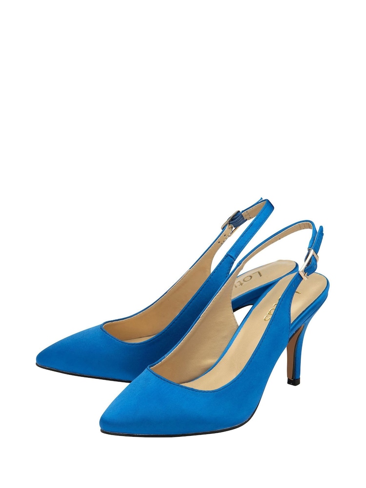Blau - Lotus Pumps mit Fersenriemen - Bild 2 von 4 Blau - Lotus Pumps mit Fersenriemen - Bild 2 von 4