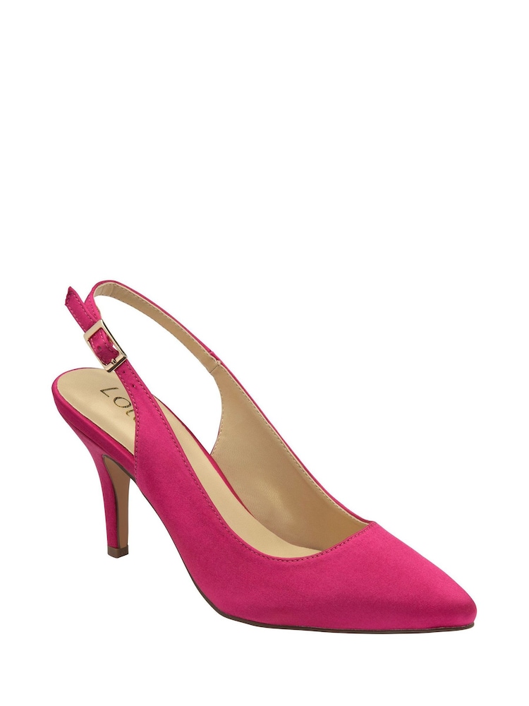 Lotus Pink Slingback Court Shoes - Image 1 of 4