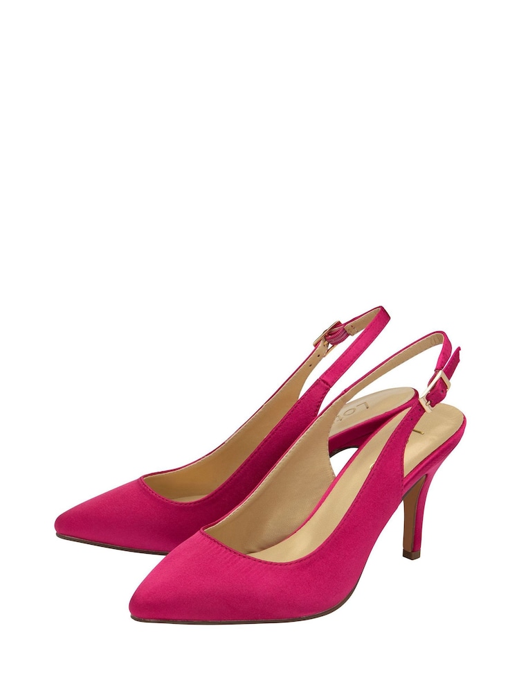 Lotus Pink Slingback Court Shoes - Image 2 of 4