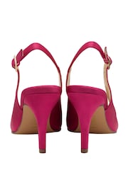 Lotus Pink Slingback Court Shoes - Image 3 of 4
