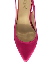 Lotus Pink Slingback Court Shoes - Image 4 of 4