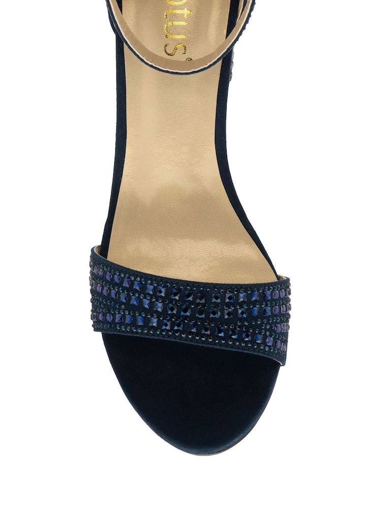 Blau - Lotus Offene Sandaletten mit Absatz - Bild 4 von 4 Blau - Lotus Offene Sandaletten mit Absatz - Bild 4 von 4