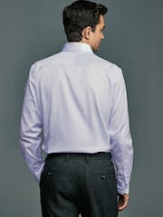 Blue Signature Slim Fit Single Cuff 100% Pima Cotton Shirt With Sateen Finish - Image 3 of 8