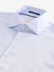 Blue Signature Slim Fit Single Cuff 100% Pima Cotton Shirt With Sateen Finish - Image 7 of 8
