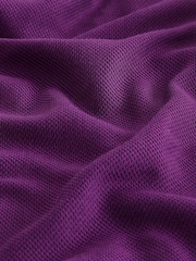 Purple Slim Fit Trimmed Easy Care Single Cuff Oxford Shirt - Image 8 of 9