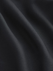 Black Regular Fit Trimmed Easy Care Long Sleeve Double Cuff Shirt - Image 7 of 7