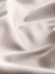 Neutral Brown Regular Fit 100% Cotton Long Sleeve Single Cuff Sateen Piped Shirt - Image 8 of 8