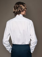 Bela - v standardnem kroju dolg rokav; z dolgimi rokavi Double Cuff 100% Cotton srajce - Slika 3 iz 9
